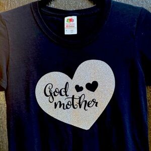 Women’s Sparkly “Godmother” Shirt sz Small
